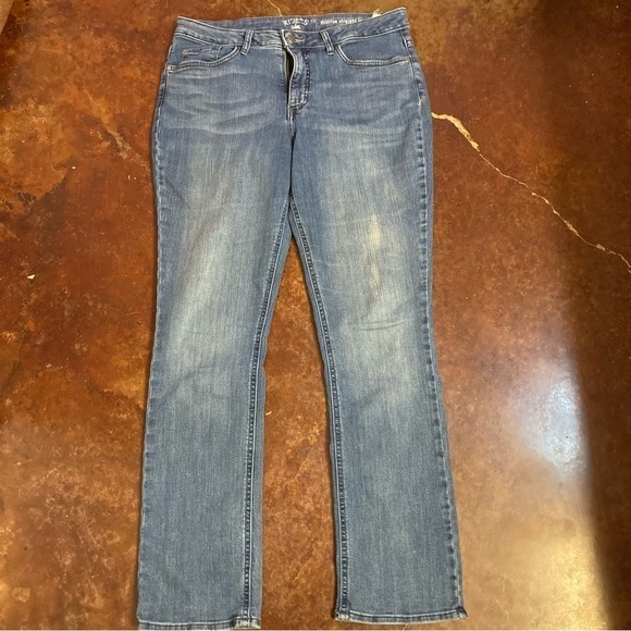 Ladies Lee mid rise straight leg jeans - Picture 1 of 4